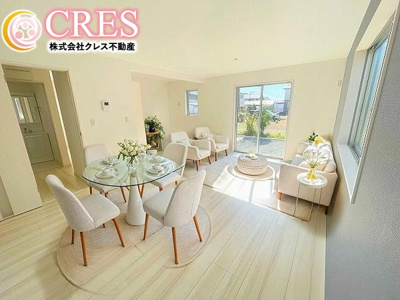 【居間・リビング】 | ☆☆☆新築住宅　錦町花ノ井　全５棟！！オール電化♪現地ご案内随時受付中です♪ | LDK16.0～18.37帖！！