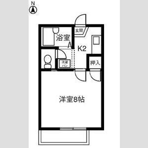 ハイツ岡本Ⅰの間取り