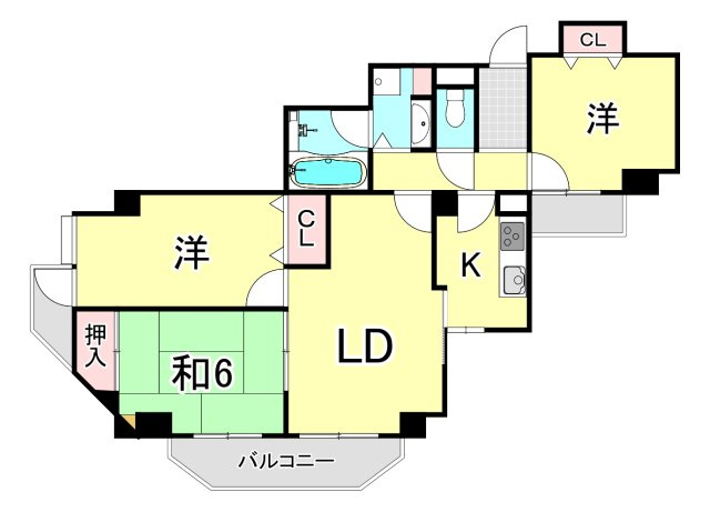 パークノヴァ夙川の間取り