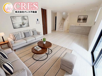 【居間・リビング】 | ☆☆新築分譲　いわき市自由ケ丘４期H　長期優良住宅　全２棟－②！！ | お子様のリビング学習にも最適です♪