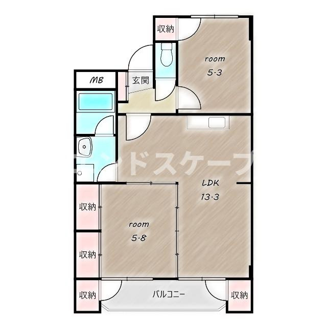 寿ハイツの間取り|高崎、前橋のお部屋探しはエンドスケープまで！お客様の理想お聞かせ下さい♪
