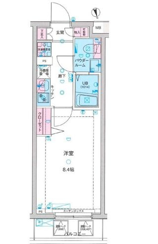 GENOVIA亀戸水神skygardenの間取り