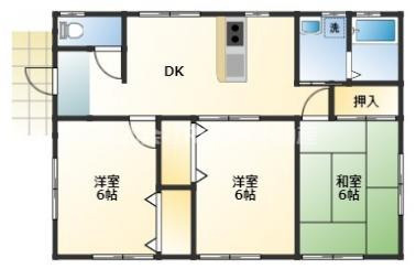 半代貸家の間取り