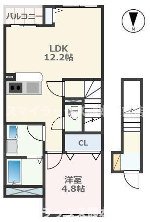 クオーレ津浦町の間取り