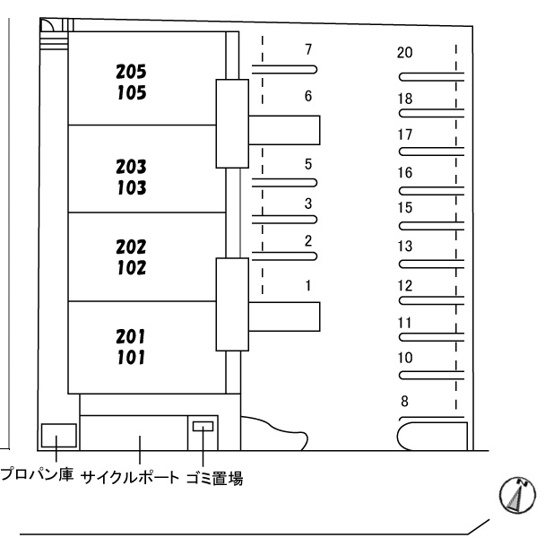 【区画図】 | ヴィラ・ノーブル庭瀬