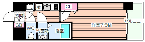 【間取り】 | アドバンス江坂ラシュレ