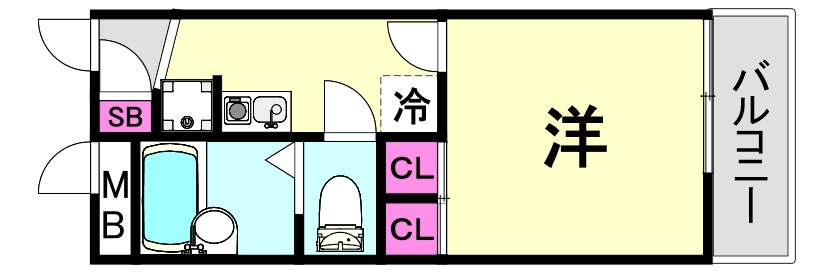 レオパレスクレベールの間取り