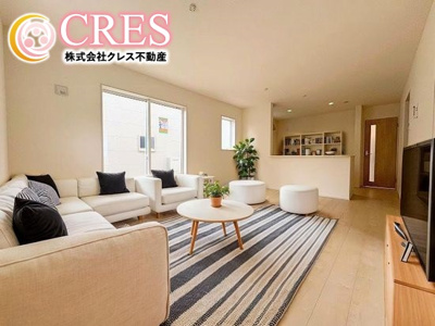 【キッチン】 | ☆☆新築分譲　いわき市中岡町１丁目第１　全２棟－①！長期優良住宅♪　 | 対面式システムキッチン♪！床下収納もあります！！
