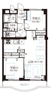 大森ハイツの間取り