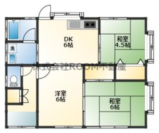 細木貸家の間取り