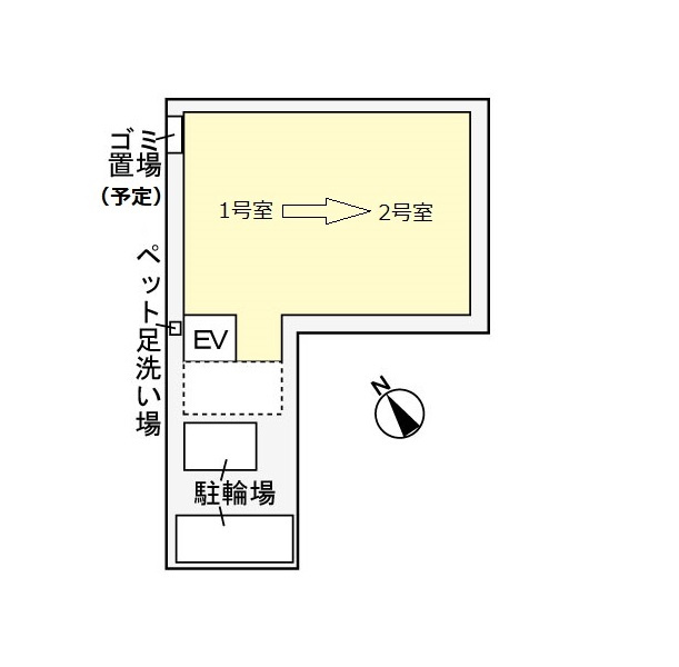 カナン　クロエ　門前仲町の区画図
