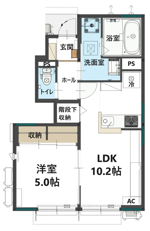 カーサオハナの間取り