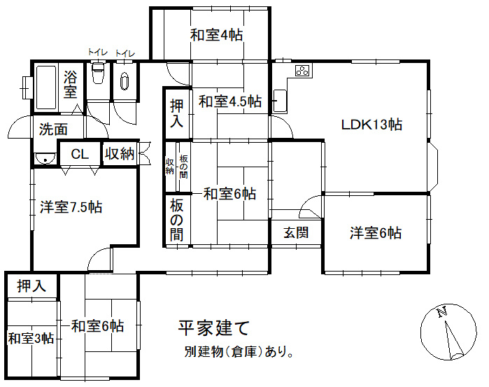 曽爾村伊賀見の間取り