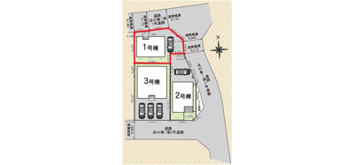 クレイドルガーデン西岐波　第9-1号棟の区画図