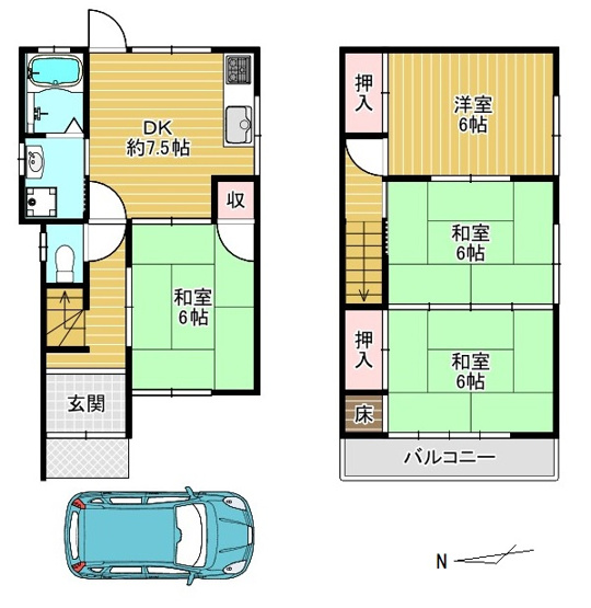 【間取り】 | ■□野村中町　一戸建て□■