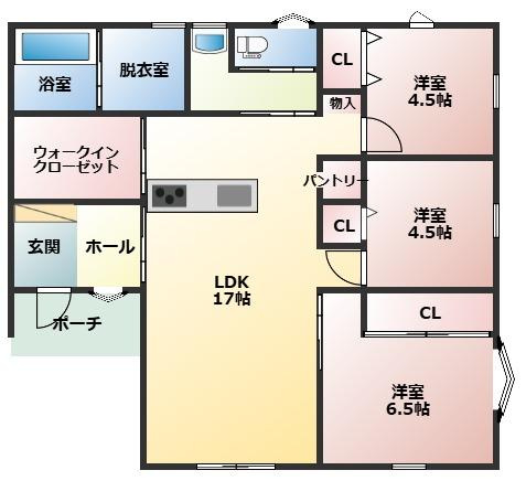 都城市下川東２丁目の新築一戸建の間取り