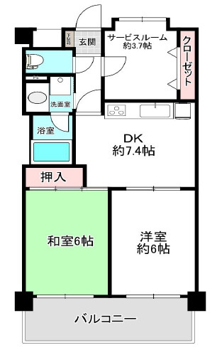 大成ラフォーレ本山の間取り