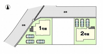 【区画図】 | ☆☆新築分譲　郡山市東原１期K　リガーレ　全２棟－①！！ | 全体区画図です