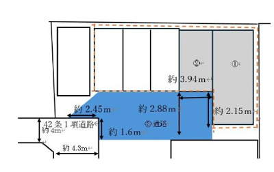 【区画図】 | 川西市加茂５丁目　連棟２戸