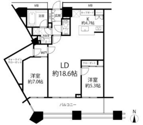 【間取り】 | 芝浦アイランドケープタワー
