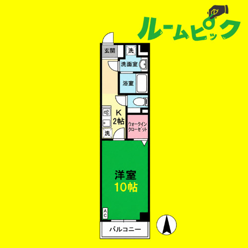 グランソワール瑞穂　名古屋市賃貸　仲介手数料無料の間取り