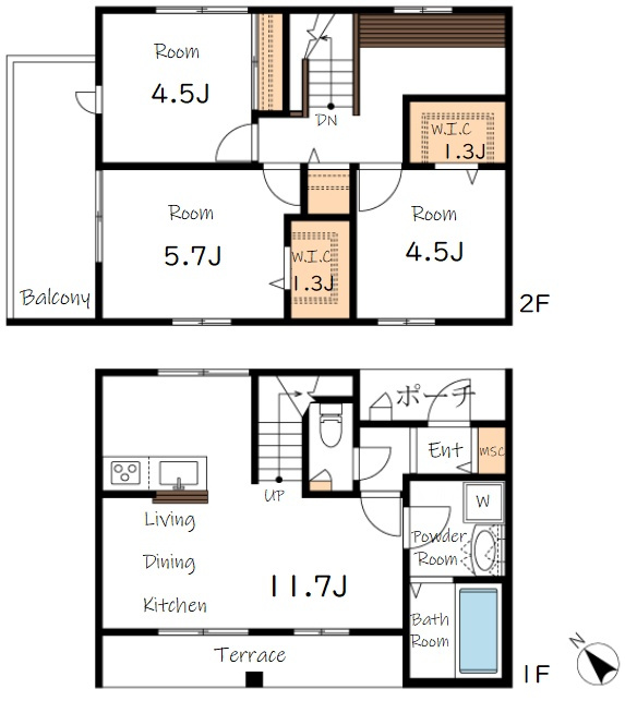 Maison　M2（メゾンエムツー）の間取り