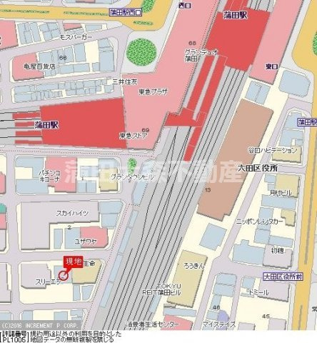 ルーブル蒲田弐番館の地図