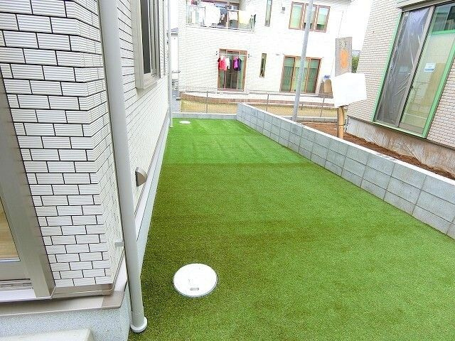 ハイランド立野Ｂ棟の庭|お庭でゆったりと過ごせます