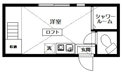 アーバンプレイス早稲田Ⅵ の間取り|間取りです。