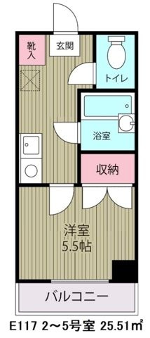 クレストガーデニア(E-117)の間取り