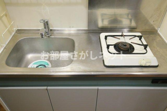 菱和パレス渋谷本町【おとり物件なし】#学生・社会人にオススメ！初期費用分割払いOK！のキッチン|1口ガスコンロ