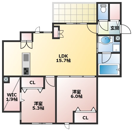 【間取り】 | HEBEL　MAISON大手町
