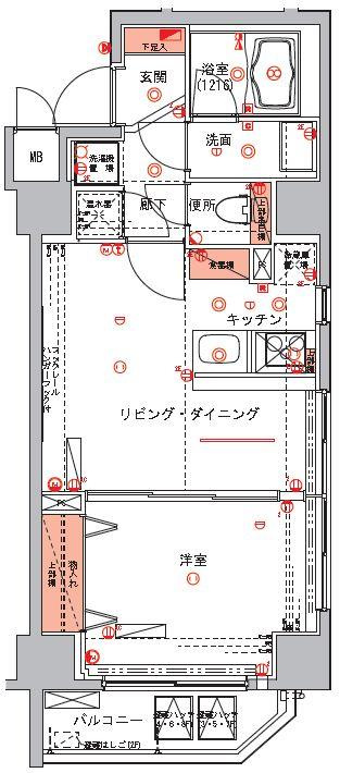 ハーモニーレジデンス浅草の間取り