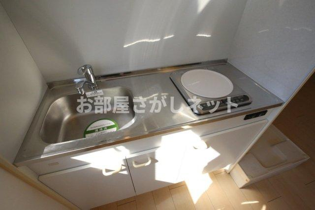 スカイコート横浜日ノ出町【おとり物件なし】#学生・社会人にオススメ！初期費用分割払いOK！のキッチン|1口IHコンロ