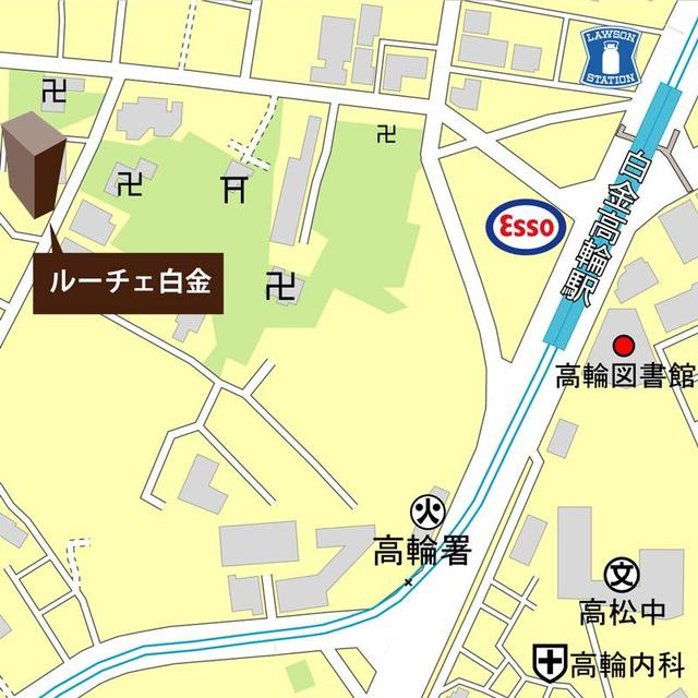 ルーチェ白金の地図
