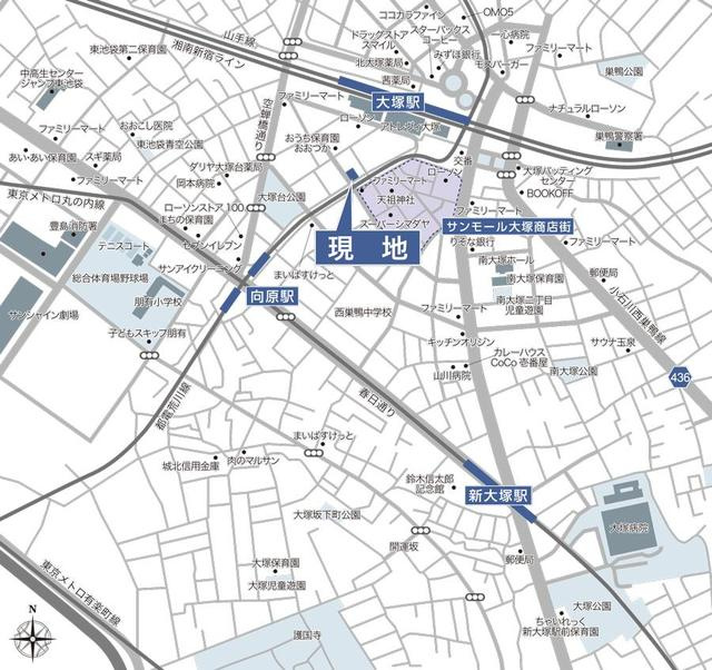 ルフォンプログレ南大塚の地図
