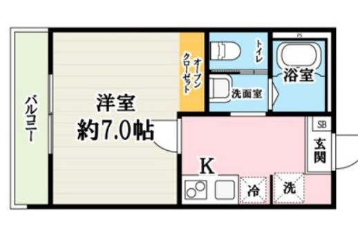 キャメル吉川スリジエの間取り