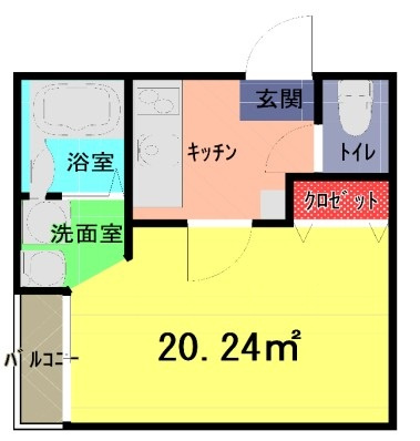 アークプレイス大和田Ⅱの間取り