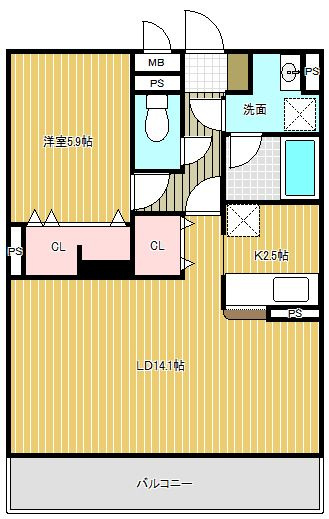 パミール大成の間取り