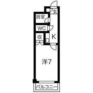 ドミネンス曲尺手　　　刈谷市近郊の賃貸はクラスホームの間取り