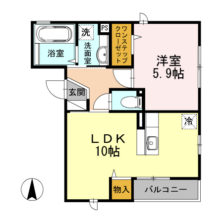 ラシュレ上丸子の間取り