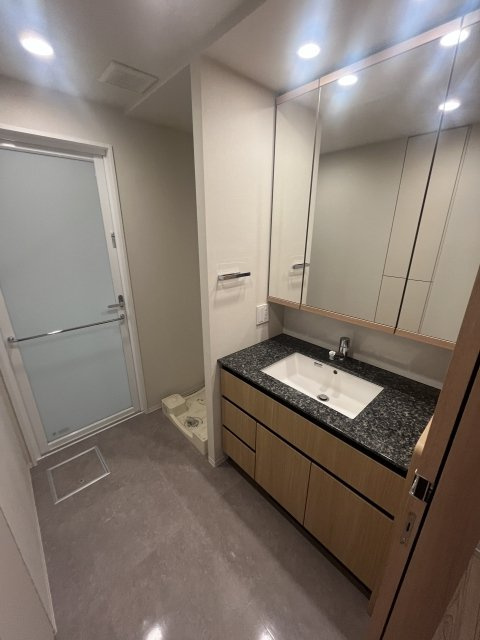 プラウドタワー芝浦の洗面所|ゆったりとスペースのある洗面所