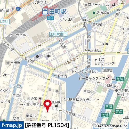 プラウドタワー芝浦の地図