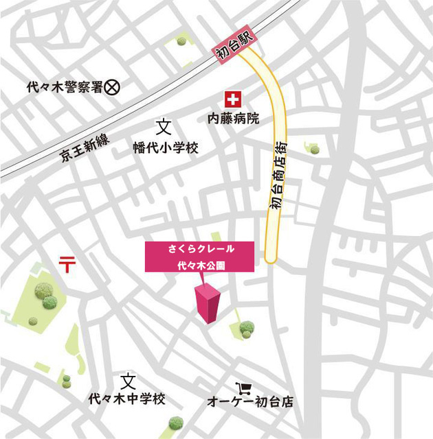 さくらクレール代々木公園の地図