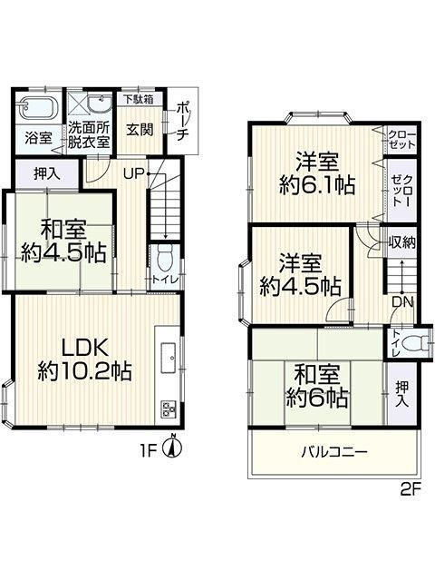 戸建 所沢市大字下安松の間取り