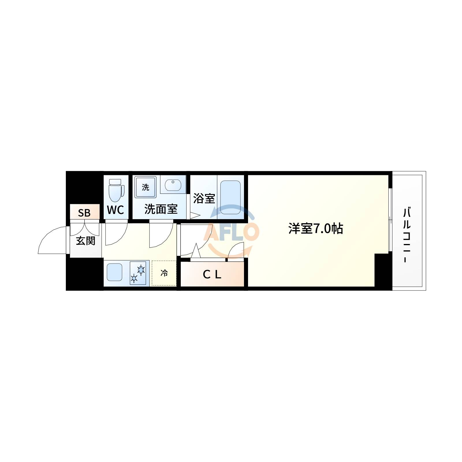 ライジングメゾン新大阪サウスの間取り|ライジングメゾン新大阪サウス　間取り
