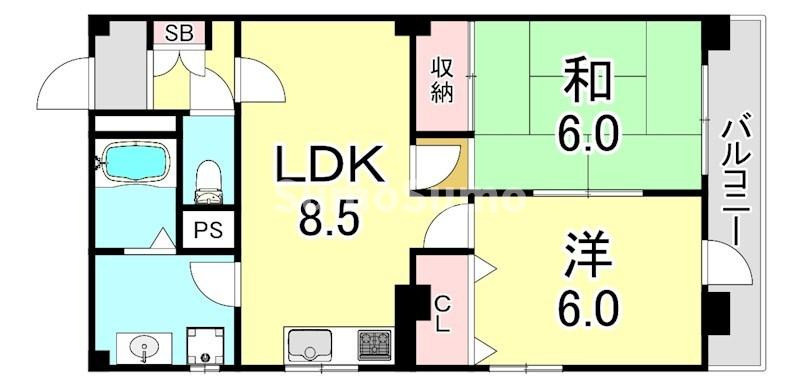黒瀬ビルの間取り