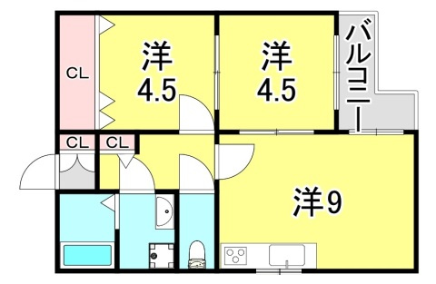 サンコート須磨の間取り