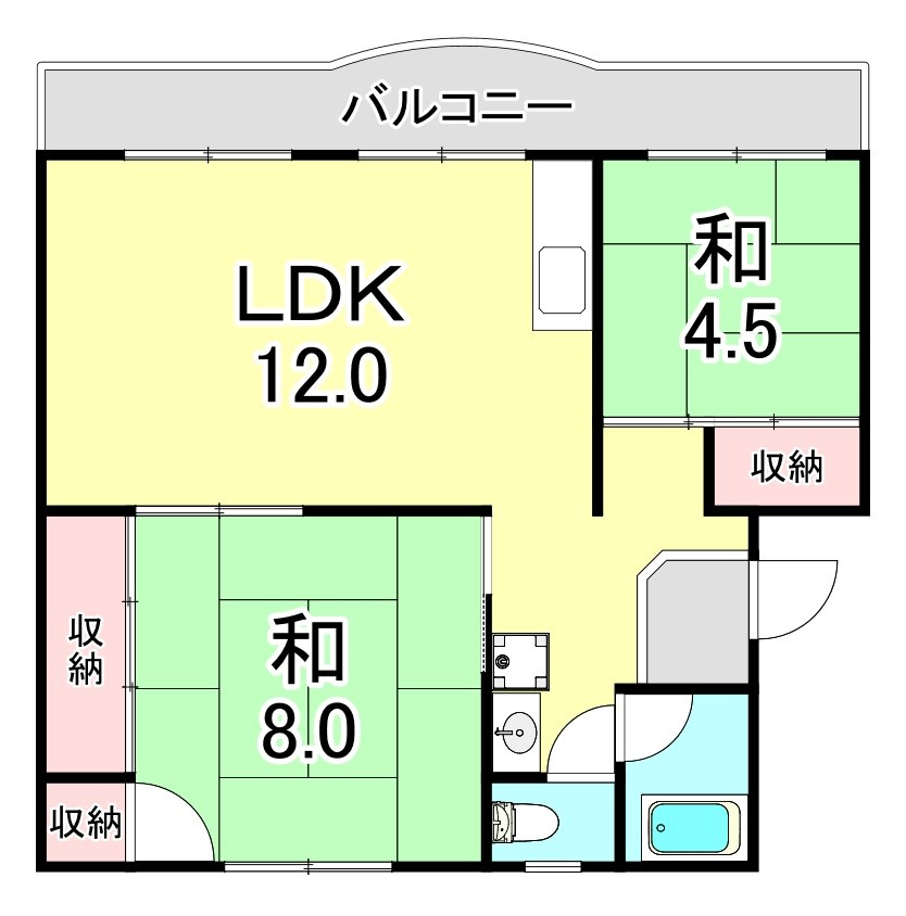 落合農住団地E棟の間取り