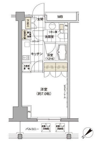 パークハビオ渋谷の間取り